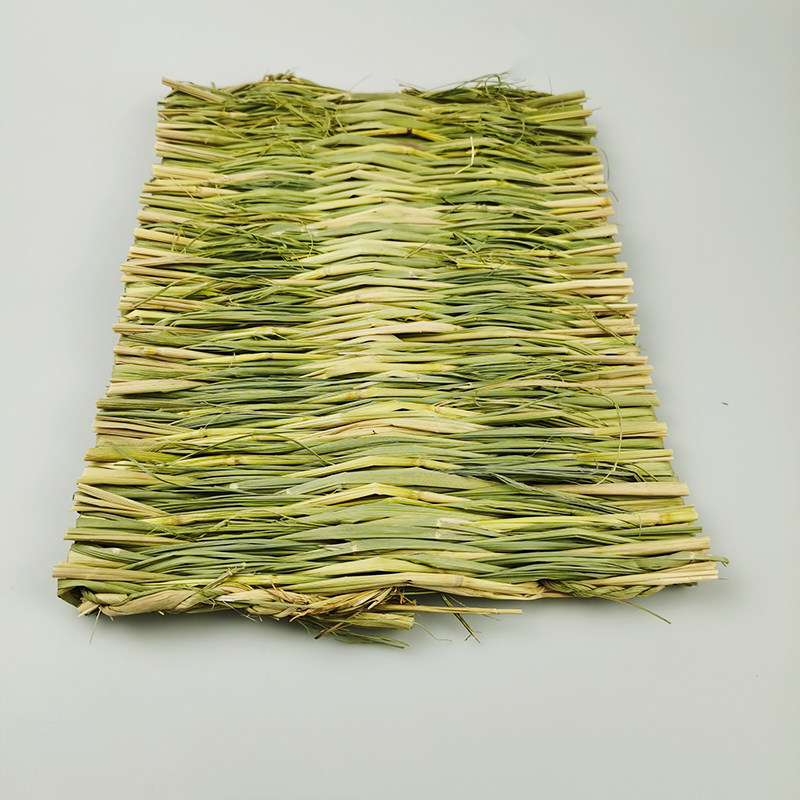 手工编织兔子草垫子干草脚垫稻草草窝龙猫荷兰垫料