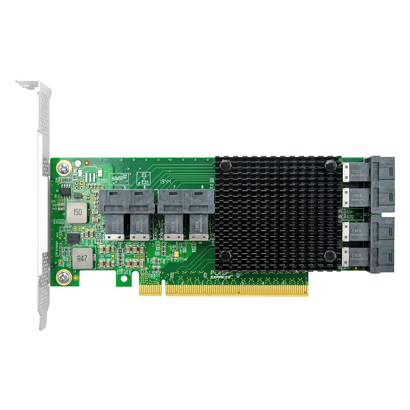 8口u2nvmessd转接卡pcie30x16转sff8643u2固态盘pex874948
