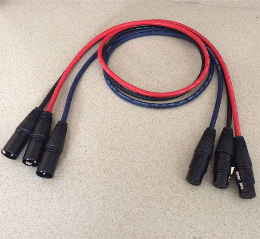 dmx512舞台灯光信号线三芯卡侬母线话筒功放摇头帕灯线材