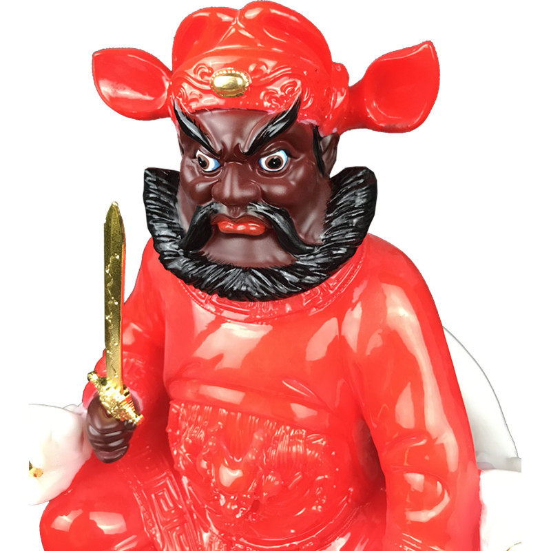 钟馗钟正南门神武将抓鬼大师将军 保平安树脂/汉白玉合成供奉神像