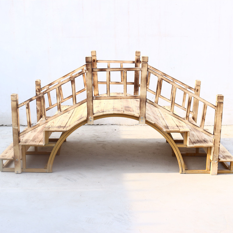新款路引罗马鹊桥木桥围栏实木布置婚礼婚庆拱门