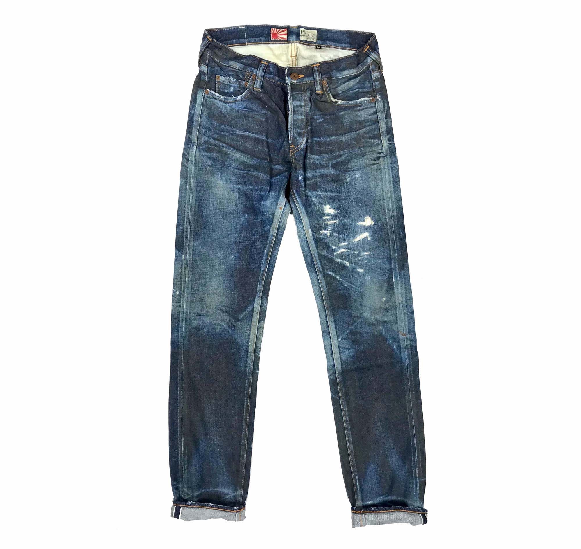 prps牛仔裤制品noir做旧洗水长裤日产赤耳rrl牛仔裤