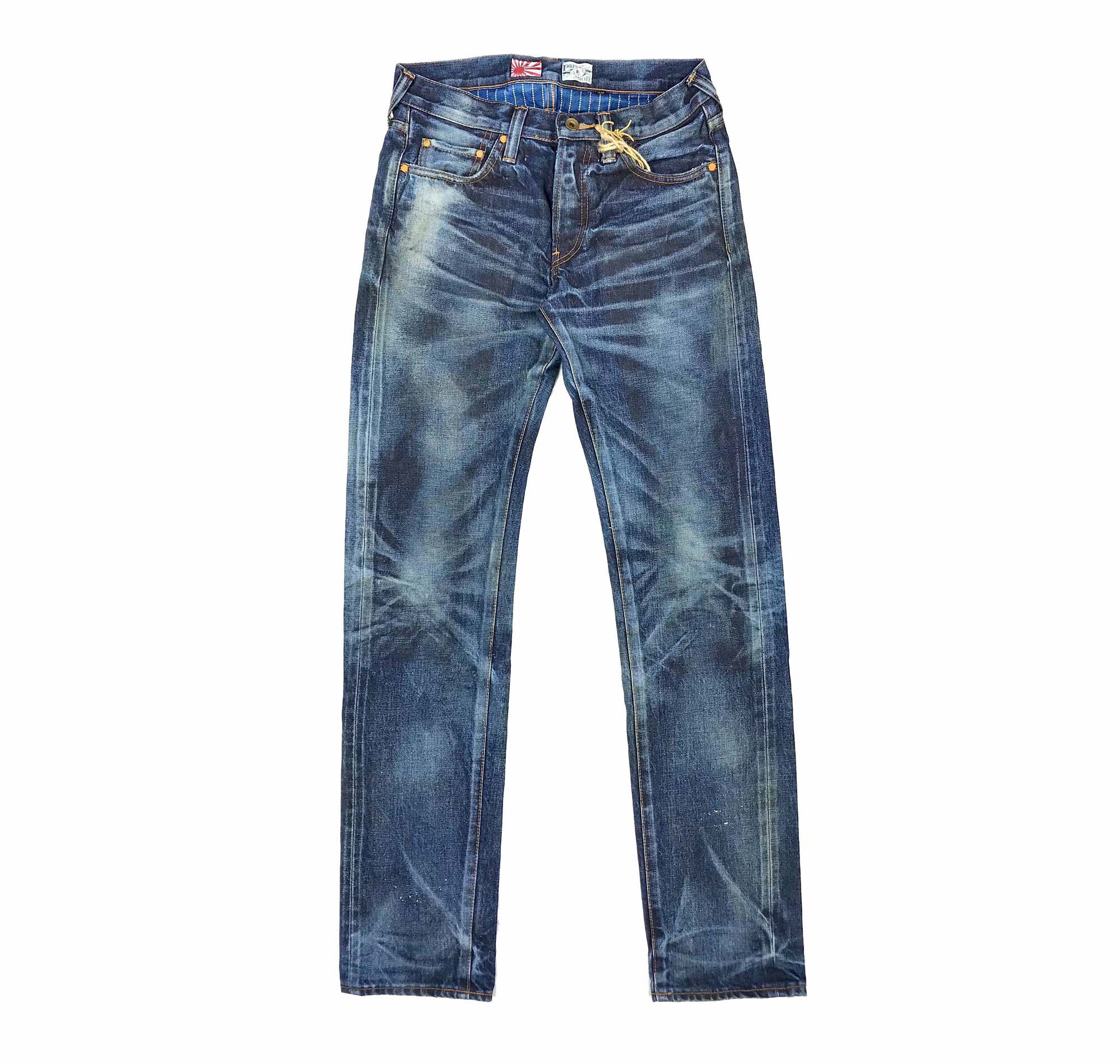 prps牛仔裤制品noir蓝色做旧水洗长裤日产赤耳牛仔裤