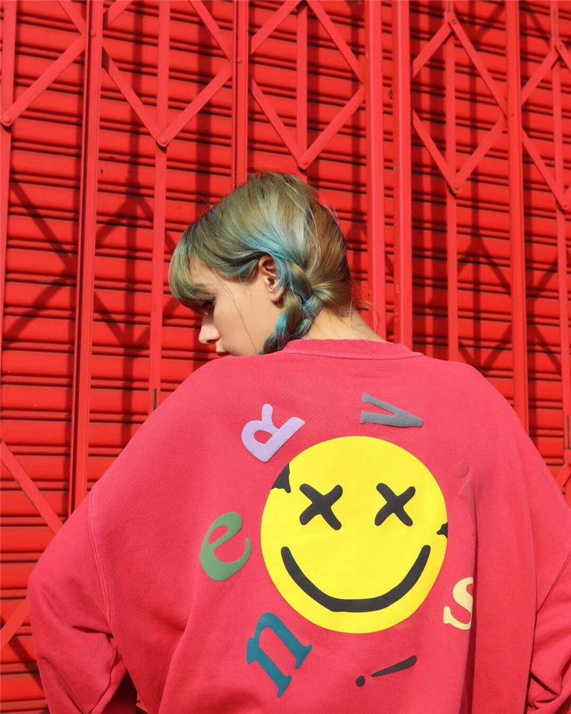 mayhemnervis新款笑脸logo长袖套头卫衣卫衣