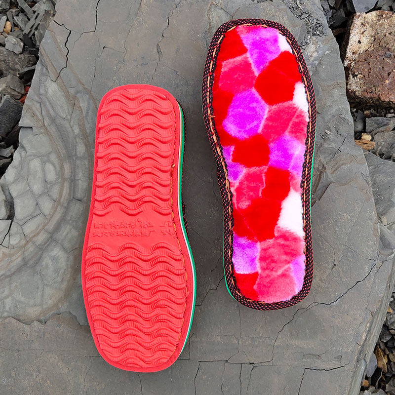 鞋底5双送1双厚绒手工毛线拖鞋棉鞋海绵鞋帮居家棉拖