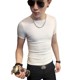 Social Youth Boy T-shirt Men's Short Sleeve Korean Simple Slim Fit Cotton Tight Orange Men's Top Social Youth Boy T-shirt Men's Short Sleeve Korean Simple Slim Fit Cotton Tight Orange Men's Top