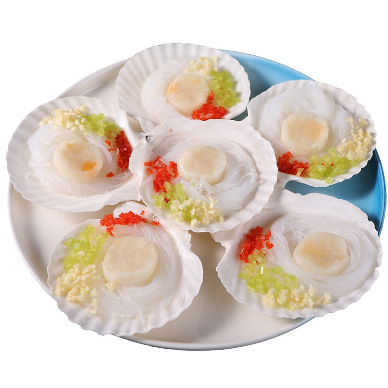 扇贝超大粉丝带子蒜蓉清蒸即食大连海鲜水产贝类制品
