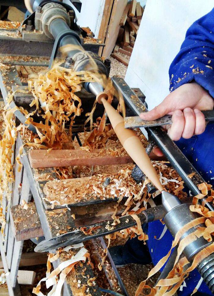 饺子皮专用两头尖擀面杖带弧度擀面棍饺子器枣木实木擀面杖包邮