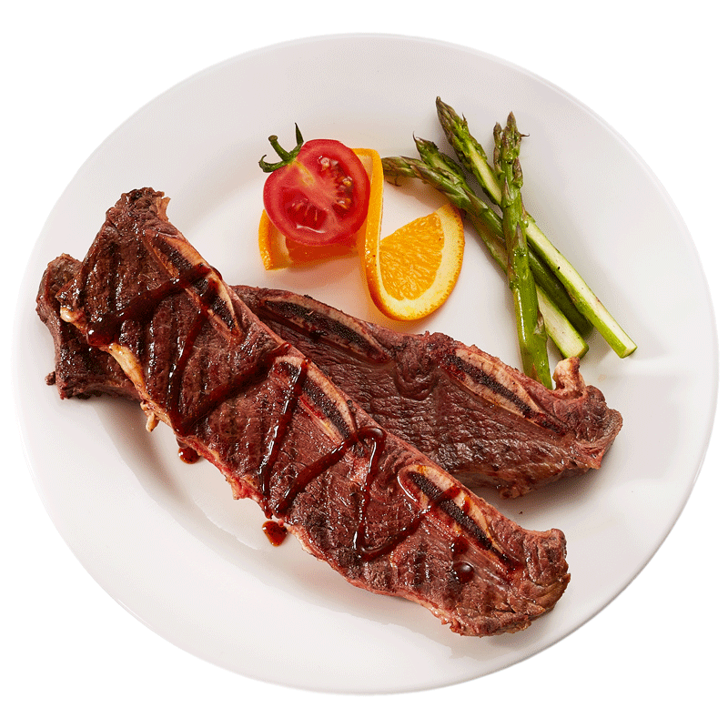 赤豪新鲜牛小排半成品带骨牛排牛肋排牛肉牛仔200g生牛肉