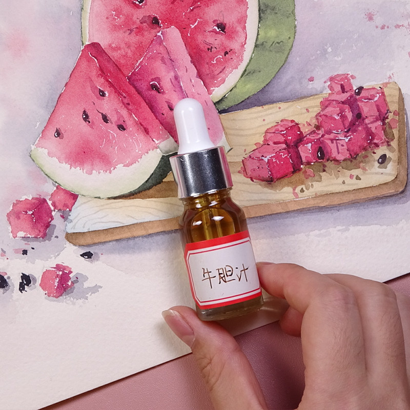 中国美术学院美术馆x视爵水彩媒介剂牛胆汁阿拉伯胶液缓干剂20ml