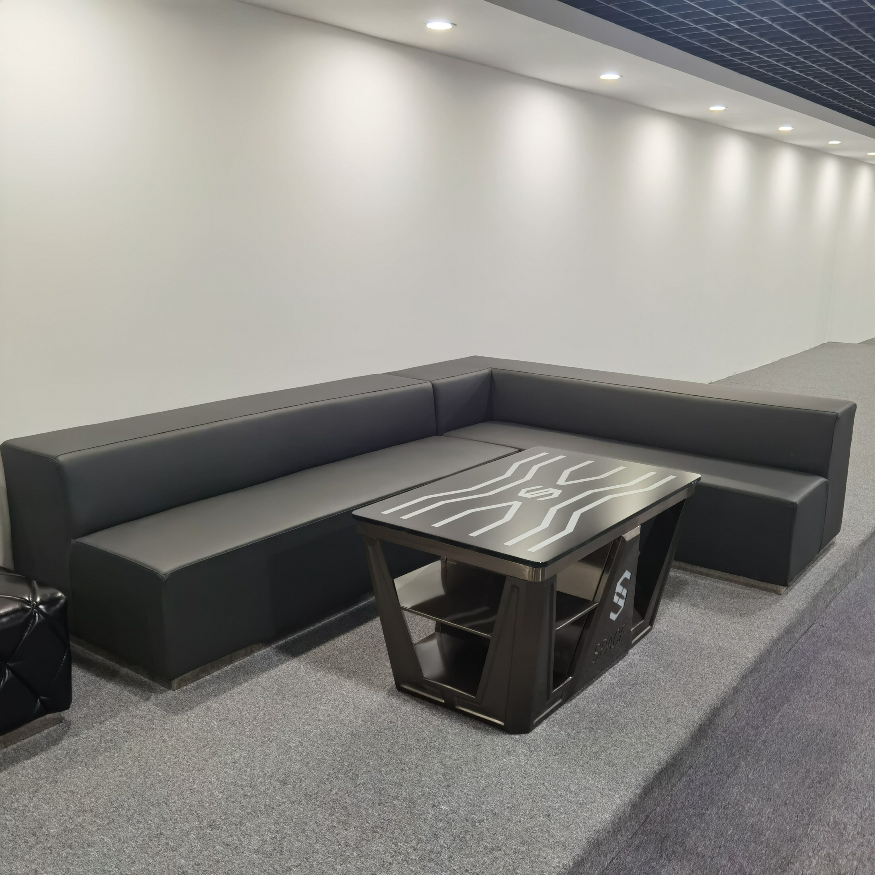 酒吧沙发不锈钢卡座吧台2021新款定做ktv茶几卡座