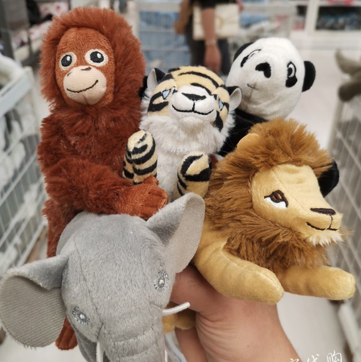 宜家国内代购ikea毛绒玩具玩偶公仔猴子长臂吉祥物毛绒