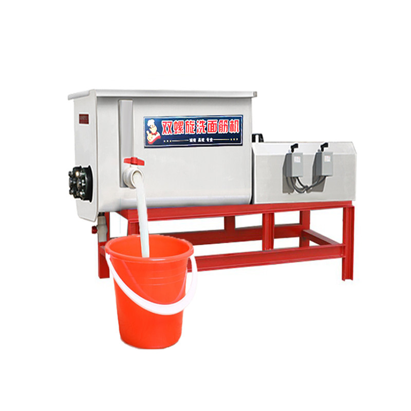 洗面筋机商用全自动凉皮机不锈钢双螺旋和面洗面一体机洗面浆机器