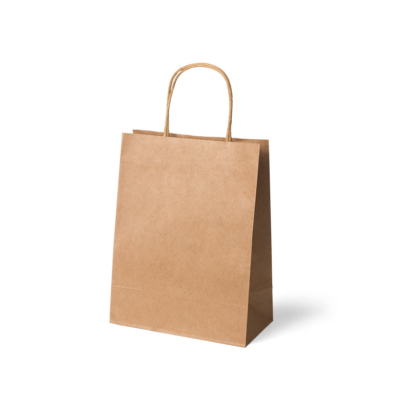 牛皮纸手提袋定制奶茶食品包装纸袋印logo服装礼品袋子外卖打包袋_双