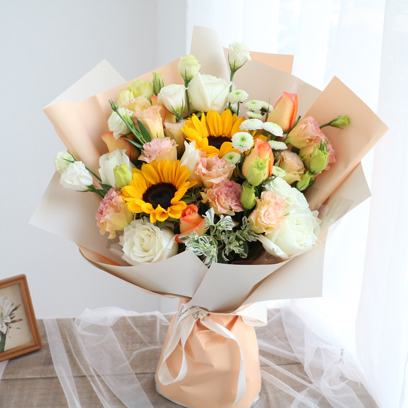 天津鲜花玫瑰玫瑰花花束向日葵鲜花速递北京同城花店鲜花速递同城
