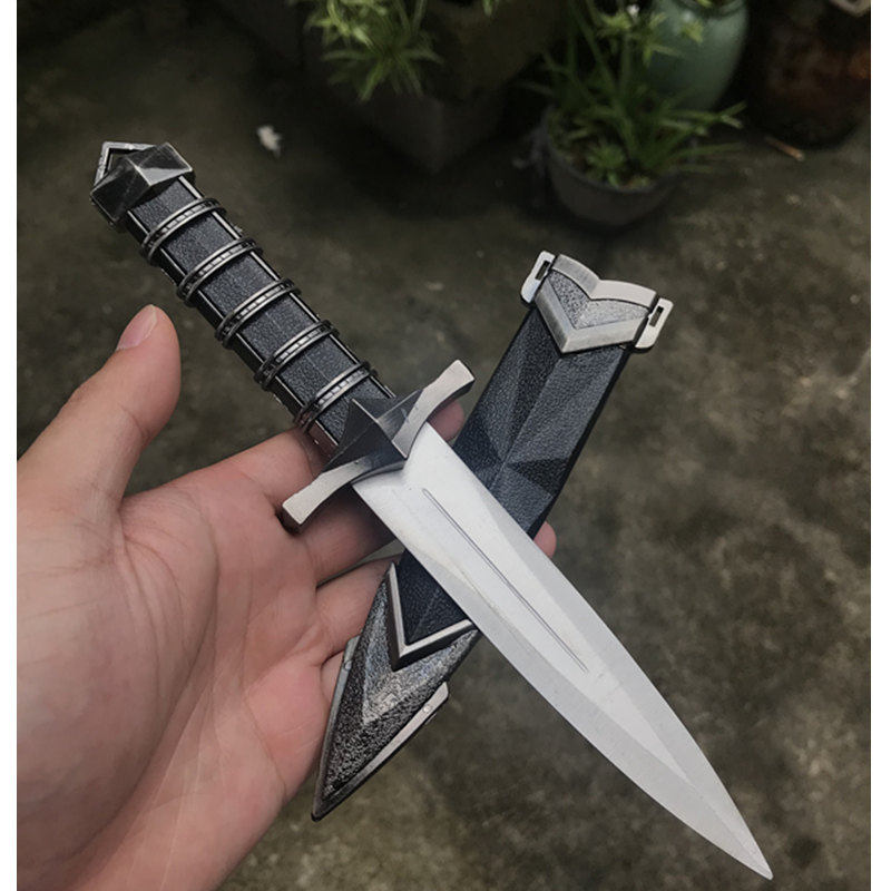 龙泉匠人刀剑一体短剑不锈钢短刀户外防身小刀刀剑