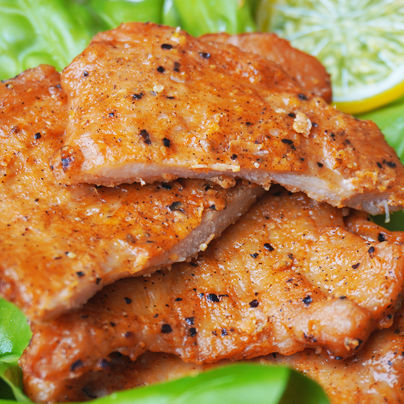 整箱正大脆皮猪排椒味冷冻半成品西餐厅香煎猪扒猪排