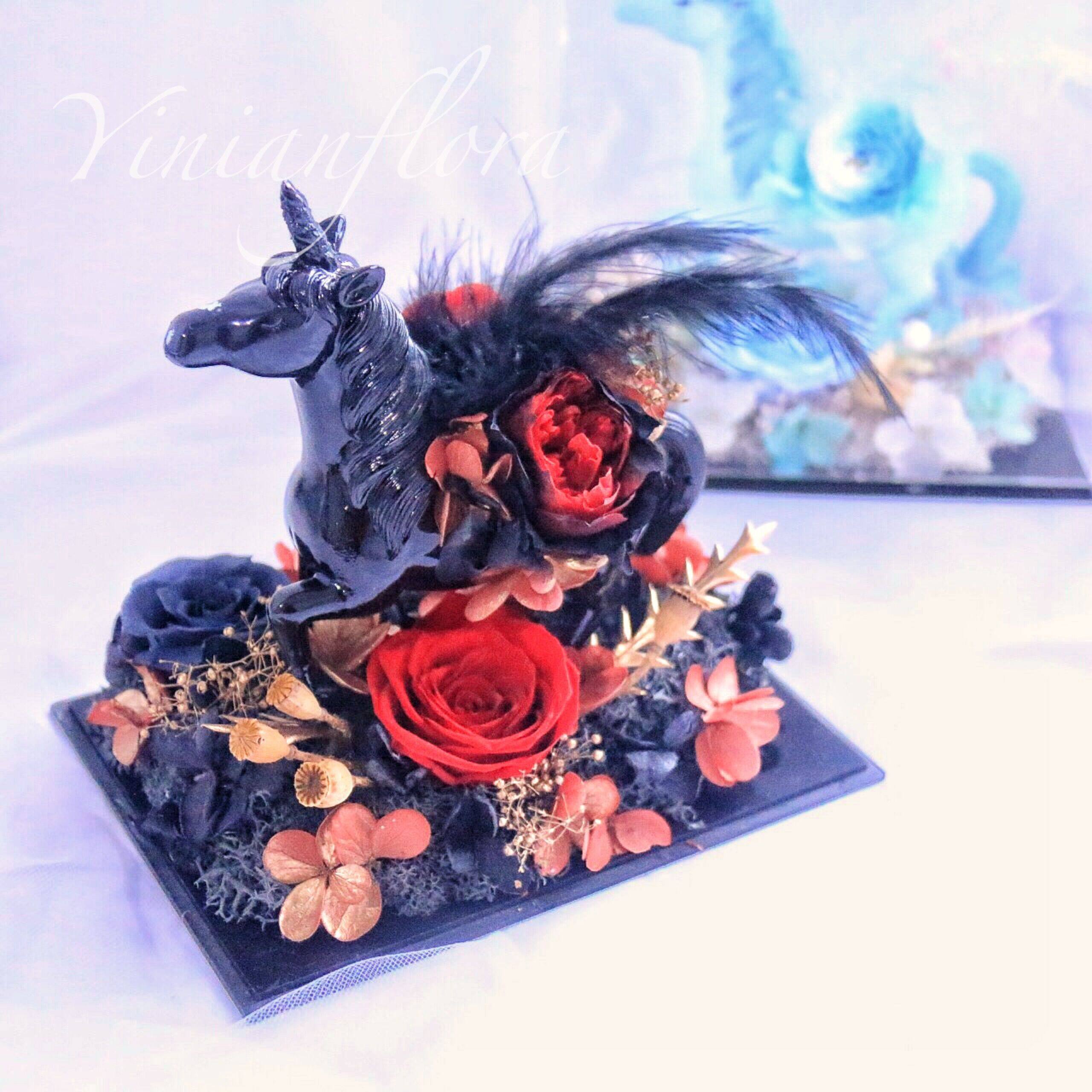 永生花玫瑰花独角兽景观礼盒教师节情人节女友闺蜜生日永生花