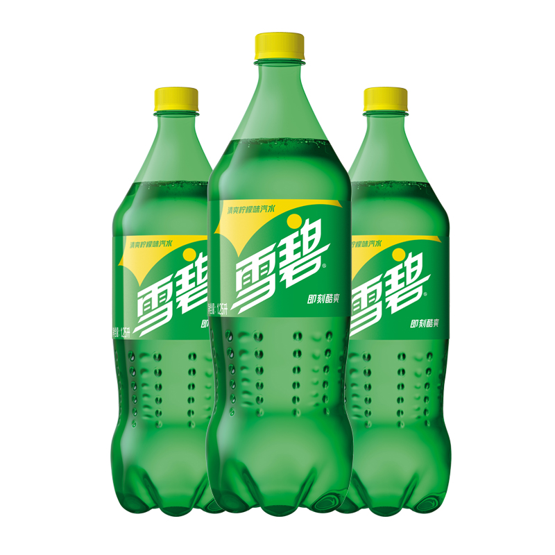 饮料雪碧888ml2瓶整箱夏季碳酸汽水家庭分享碳酸饮料