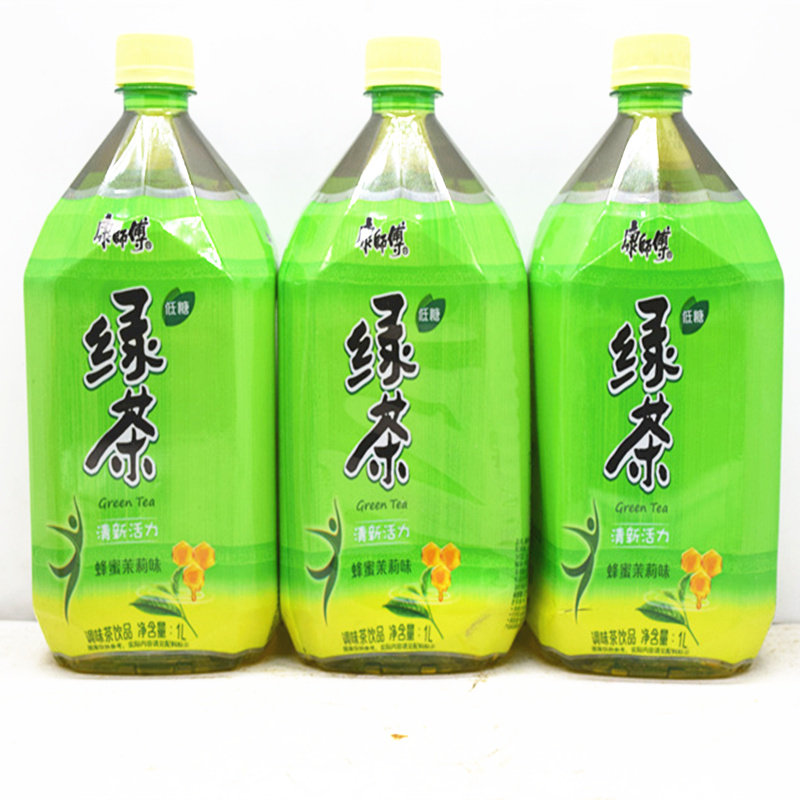 康师傅绿茶低糖大瓶装1l蜂蜜茉莉味花茶蜜茶茶饮料夏季饮品包邮