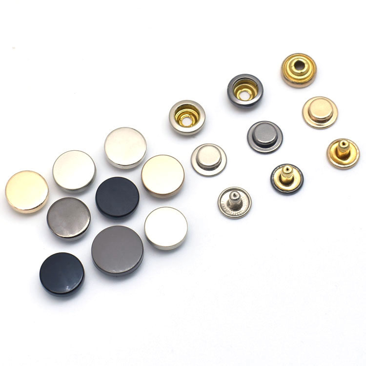 羊绒大衣501型四合扣按扣风衣外套暗扣羽绒服夹克金属扣子男女装