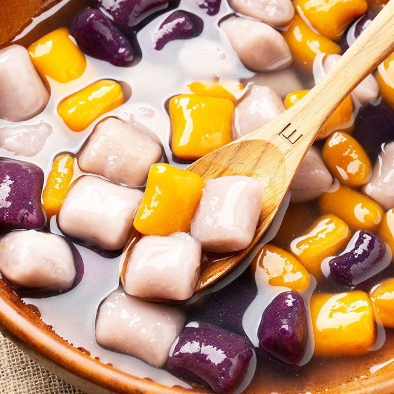 大芋圆成品珍珠小芋圆水果捞烧仙草甜品奶茶吸管芋圆