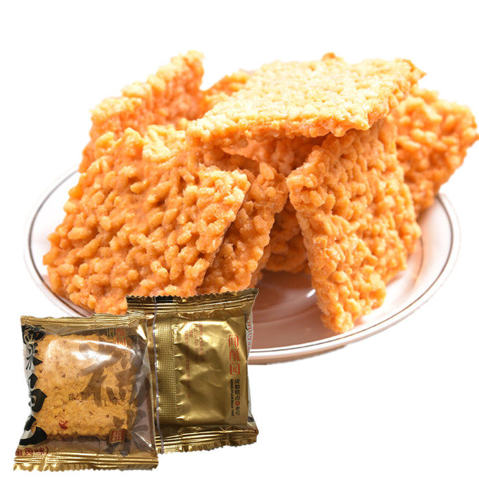 四川特产成都闻酥园糕点蟹黄糯米锅巴250克传统膨化食品