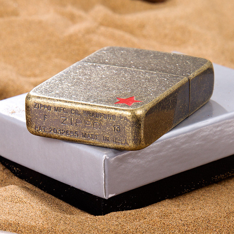 打火机zippo正版 原装正品 1941古典复刻 古铜苏联红五星 刻字