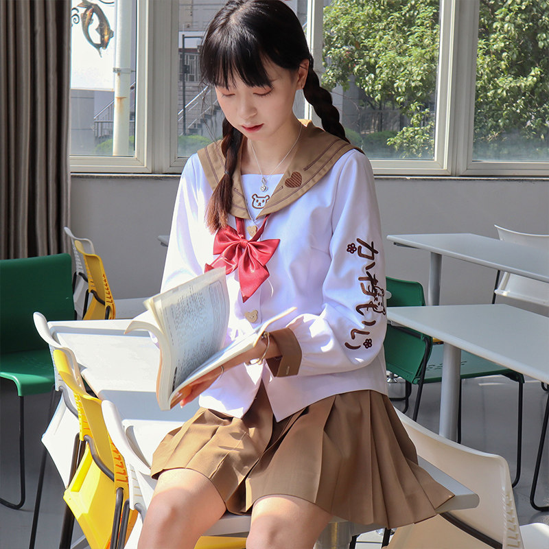 幼稚园千木jk熊熊水手长袖jk套装甜美可爱学生校服