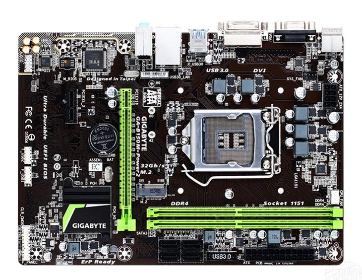 充新gigabyte技嘉b150m-power21151针b150主板ddr4m2接口主板