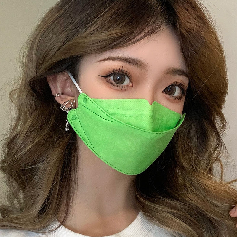 粉色口罩女夏一次性防尘3d立体三层独立包装口罩