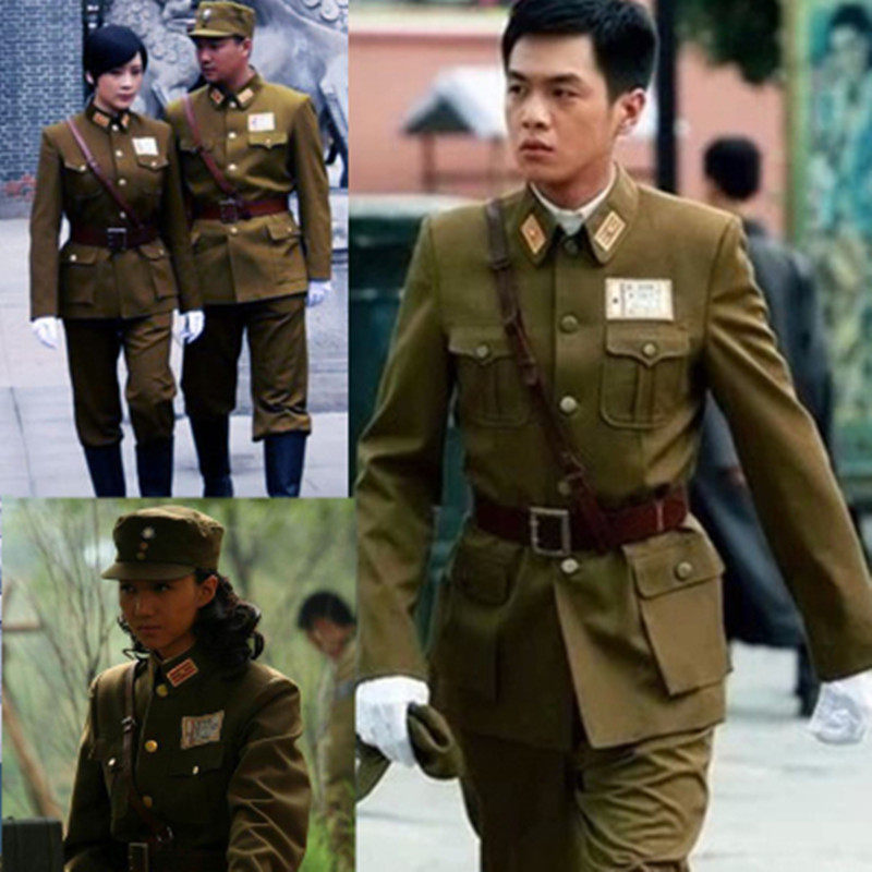 特价民国北伐军装军官官服国民党男女特务红军工装制服