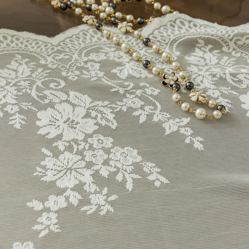 法式乡村波浪蕾丝纱帘韩式窗纱客厅卧室飘窗定制窗帘