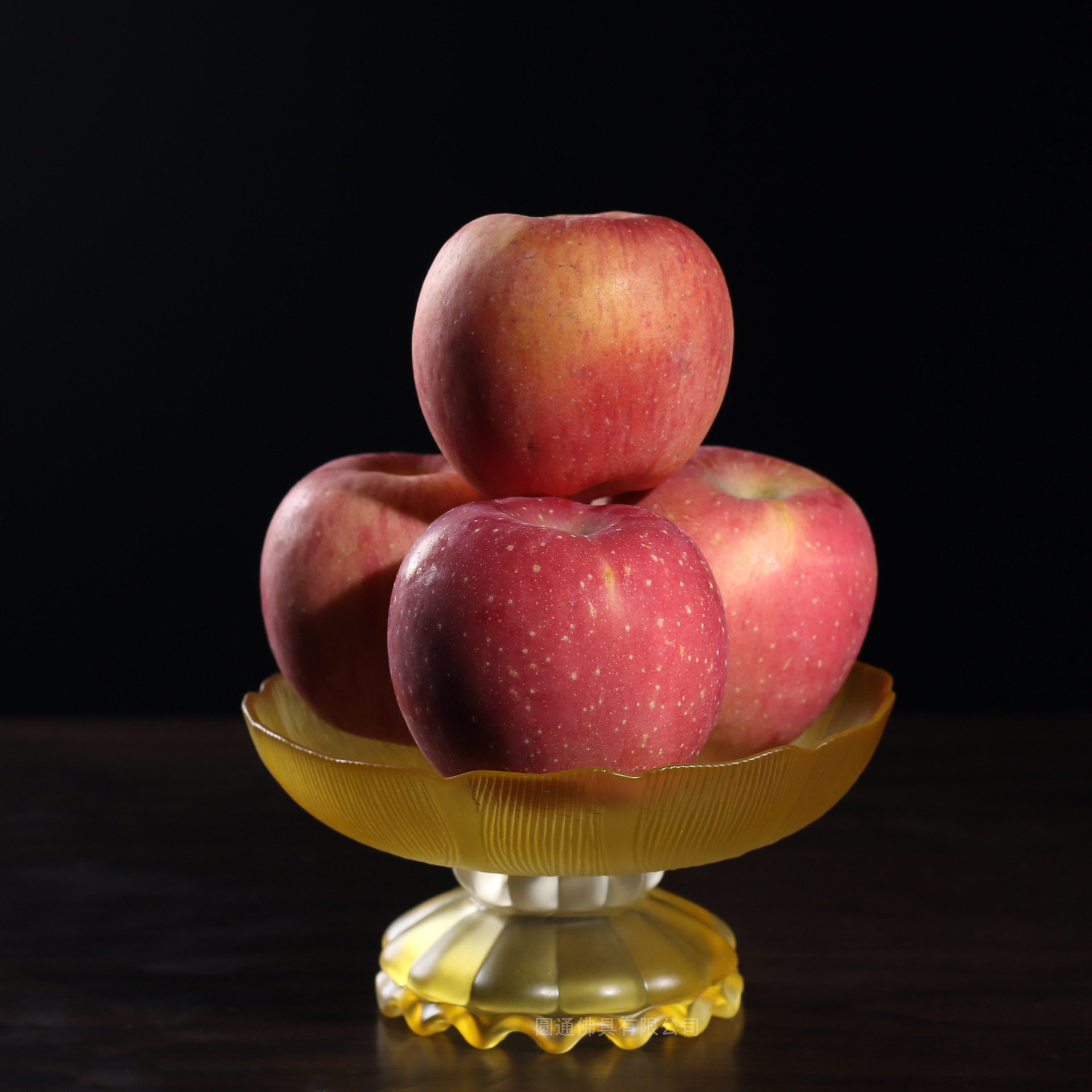 果盘莲花琉璃佛前供盘贡品佛堂供奉曼扎托盘果盘