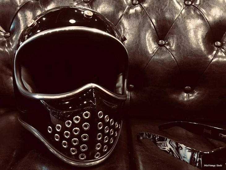 mongolian台湾进口正品全盔摩托车复古安全帽蒙古人机车摩托车头盔