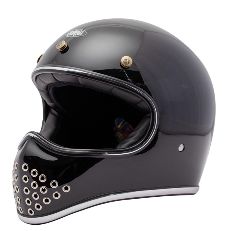mongolian台湾进口正品全盔摩托车复古安全帽蒙古人机车摩托车头盔