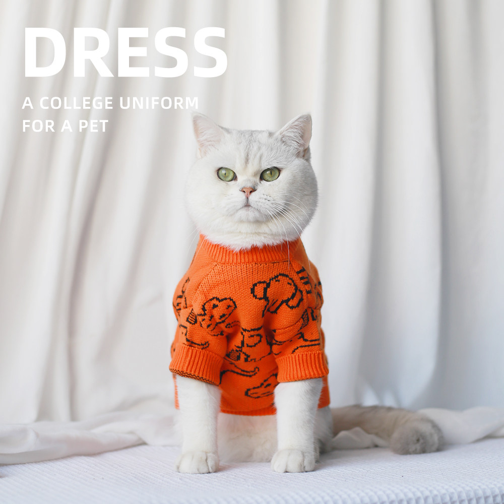 衣服毛衣宠物小狗猫咪秋冬冬装保暖暖猫针织狗宠物服装