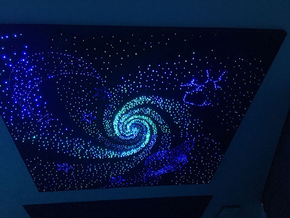 首易星空顶满天星光纤光纤灯 定制星光顶家庭影院影音室星空吊顶