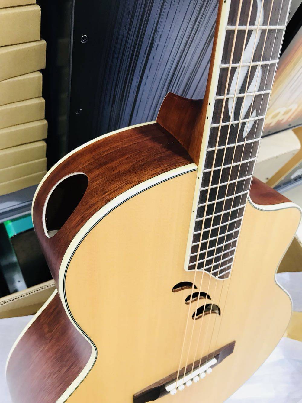 奥森aosenat660单板新款民谣木吉吉他吉他民谣吉他