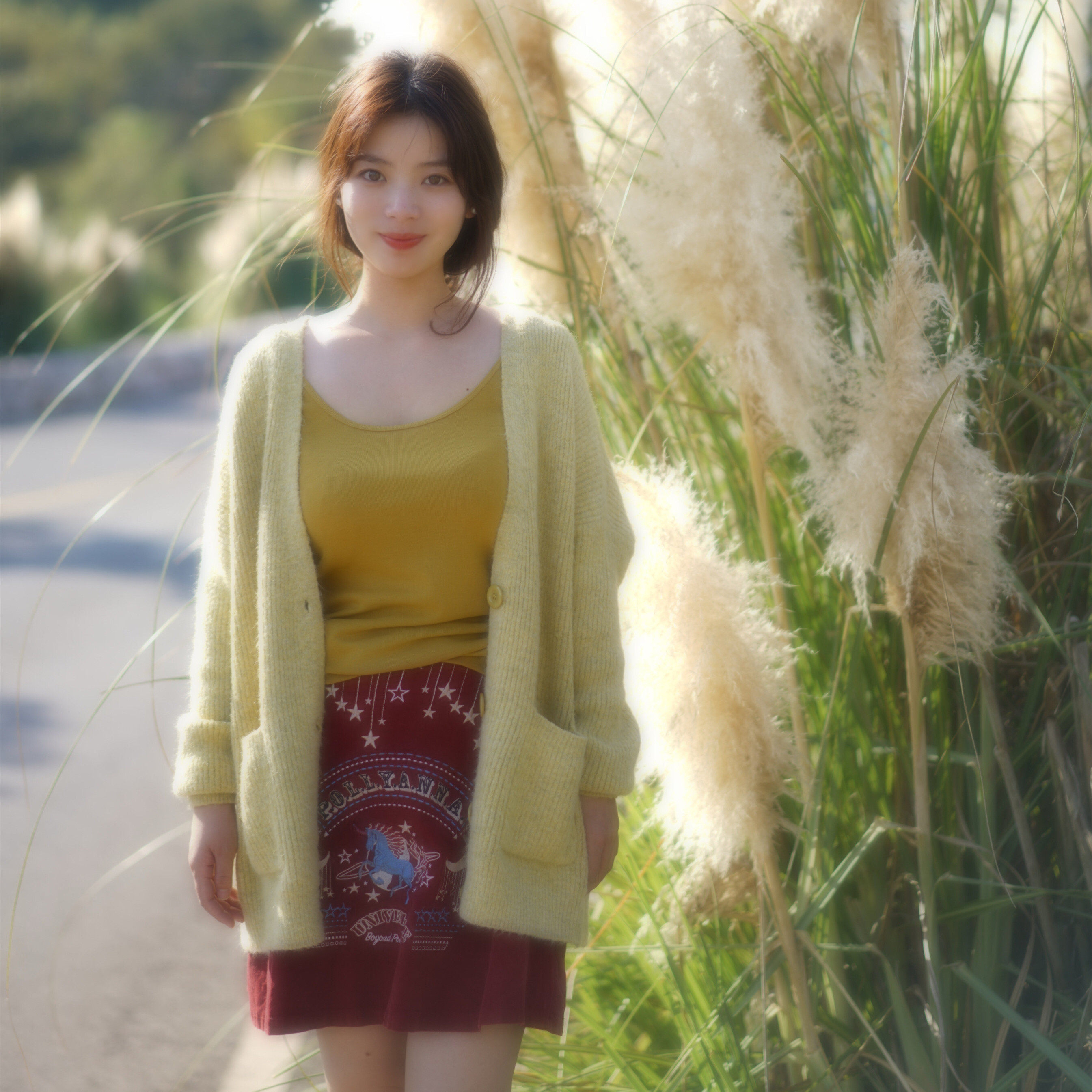 鱼没放半身灯芯绒ins通勤短裙复古5折3件6折半身裙