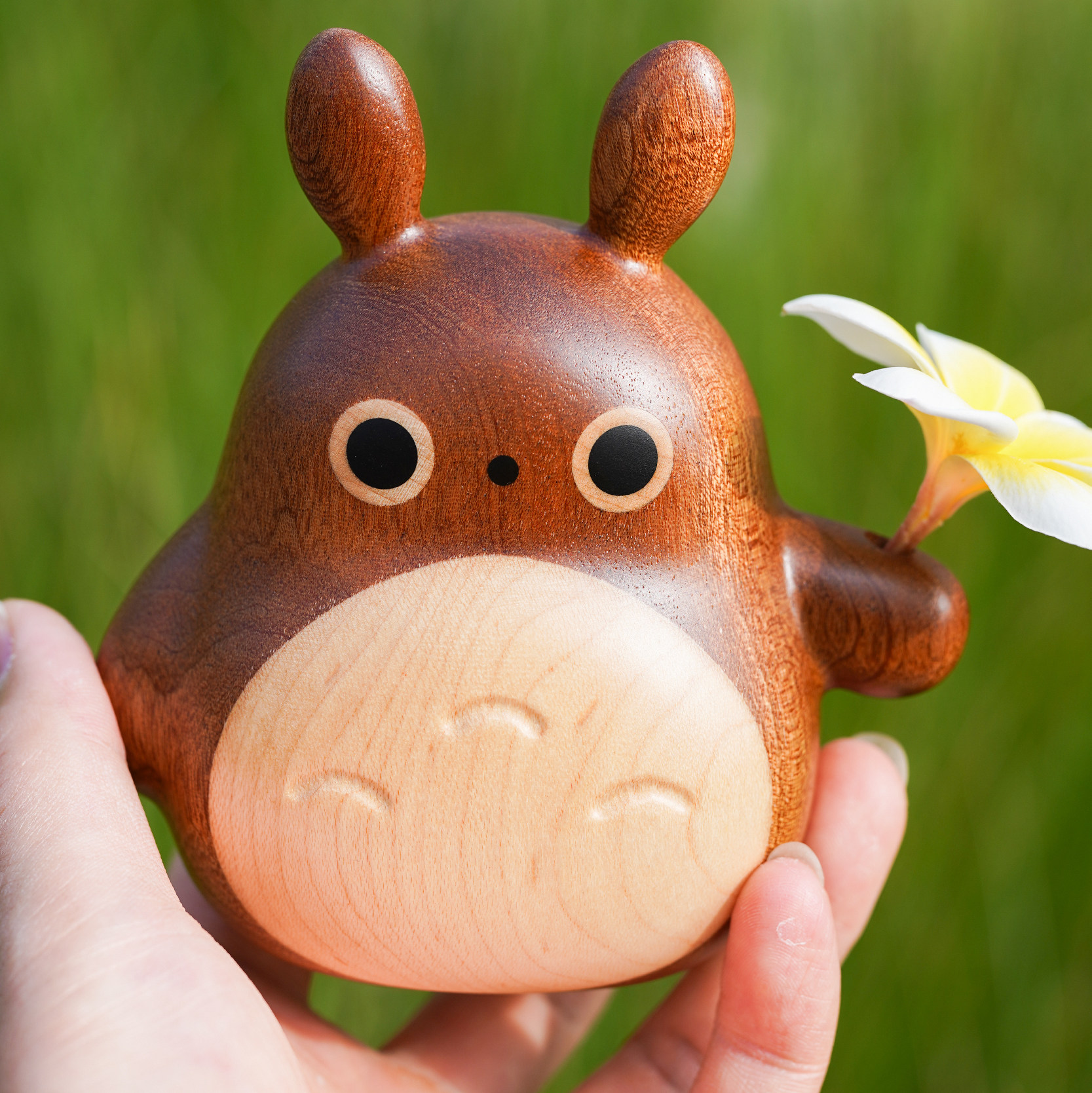 龙猫创木工房小风车治愈可爱卡通香薰摆件玩具装饰摆件