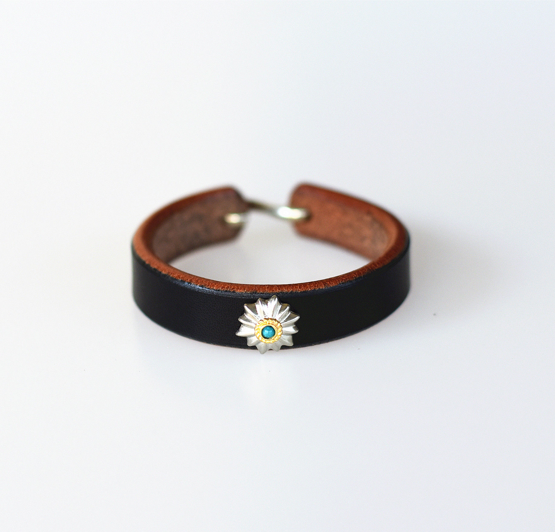 日本枥木鞍革手环真皮高桥吾郎情侣皮环男女牛皮其他配件