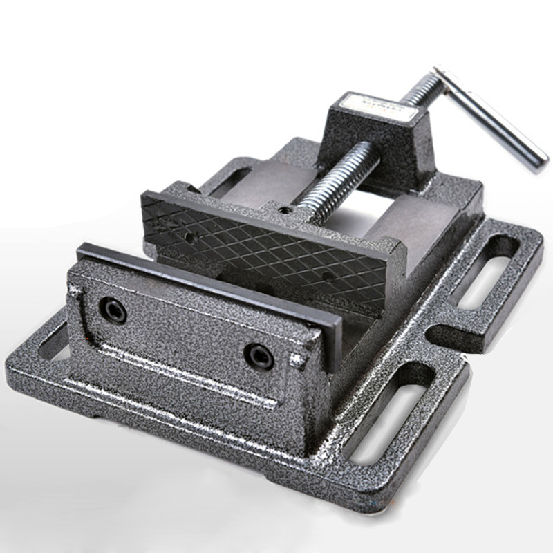 平口钳铸钢木工钳小型平口台钳工业级精密台钻简易固定夹具美式