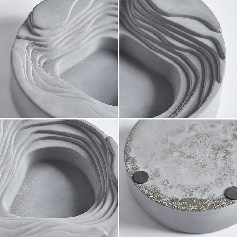 烟灰缸创意北欧简约工业风水水泥现代清水混凝土时尚烟灰缸