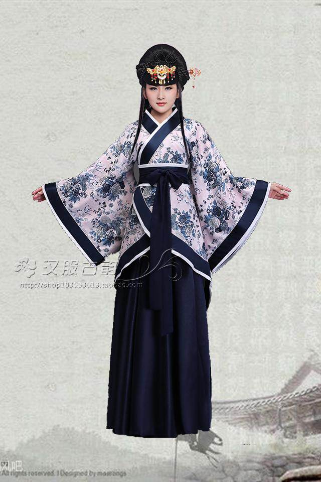 汉朝古装古代汉服女服装女曲襦裙三国唐朝贵妃民族服装