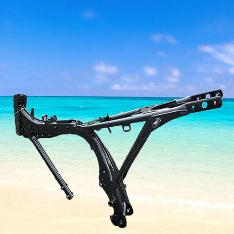 适用踏板cg125男装zj125摩托车xf125车架车梁龙骨摩托车车架