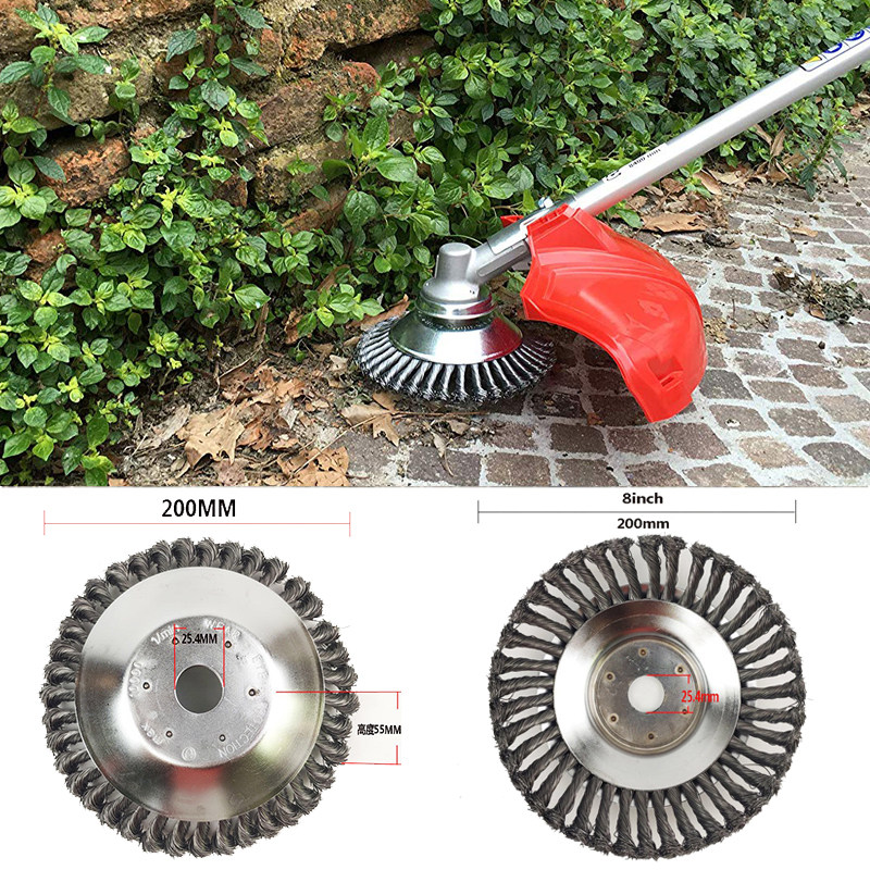 多功能割草机钢丝打草盘砖除草刷可除杂草除锈青苔其它园艺用品