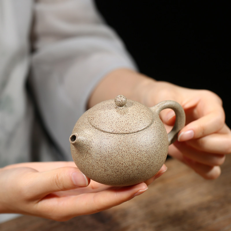 吟香茗宜兴紫砂壶名家茶壶手工王德明紫砂 白麻子段泥西施壶170cc