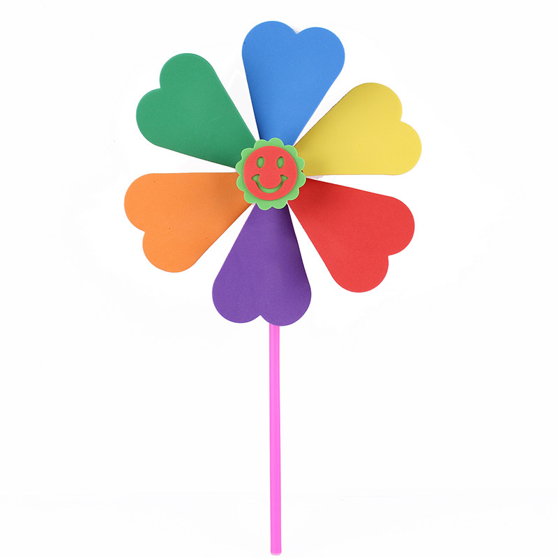 宸涛eva七彩风车 儿童diy益智玩具幼儿园美劳手工材料粘贴制作