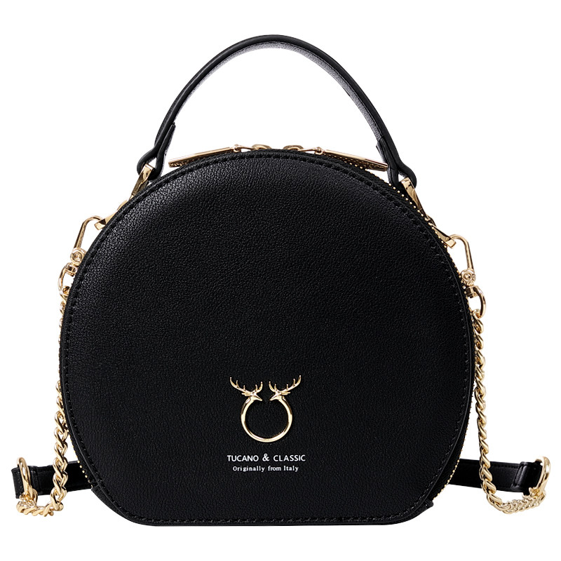 啄木鸟圆形小ck包包女2020新款潮网红2019时尚链条斜挎清新小圆包